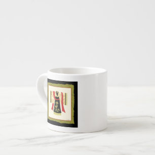 Tasse Expresso Kimono japonais traditionnel avec imprimé floral