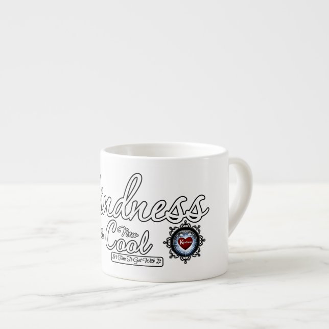 Tasse Expresso La Gentillesse Est Le Nouveau Cool (Devant droit)