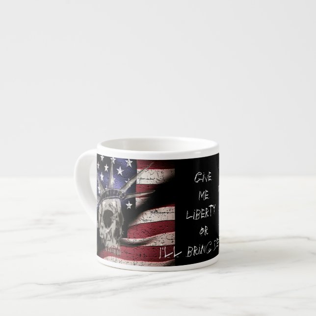 Tasse Expresso La mort ou liberté (Devant gauche)