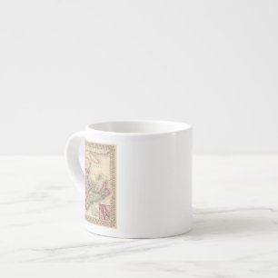 Tasse Expresso La Nouvelle-Écosse, Nouveau Brunswick, carte par