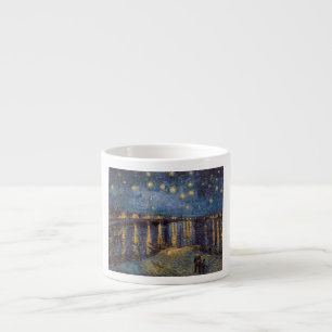 Tasse Expresso La Nuit étoilée sur le Rhône de Vincent Van Gogh