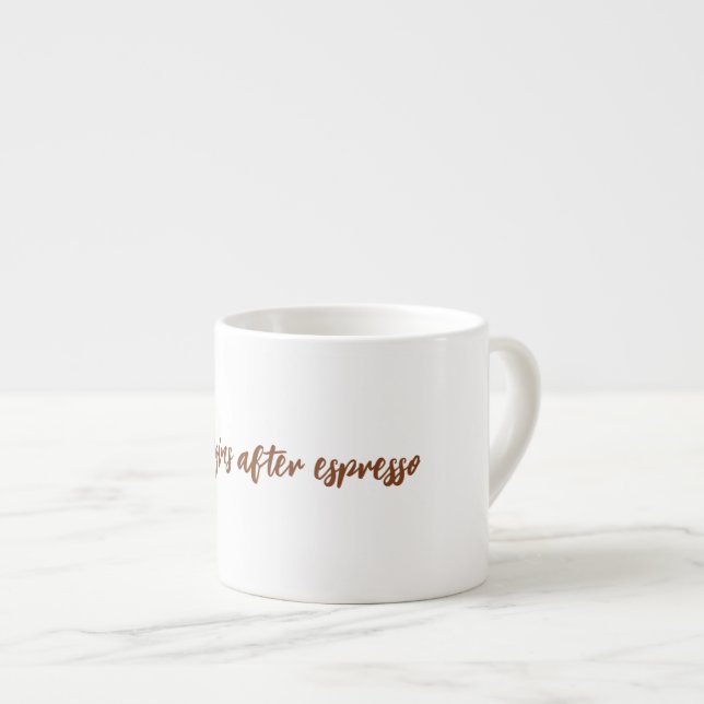 Tasse Expresso La vie commence après l'expresso (Devant droit)