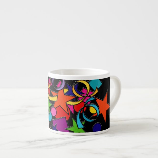 Tasse Expresso La Vie Est Une Fête (Devant droit)