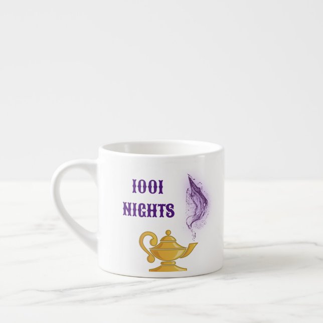 Tasse Expresso Lampe Mille et une nuits Aladdin Genie (Gauche)