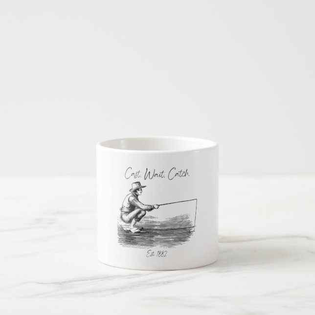 Tasse Expresso Lancer. Attendre. Attraper (Devant)