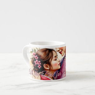 Tasse Expresso L'art du kimono pour la fête des mères avec étrein
