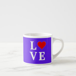 Tasse Expresso Lavender LOVE Élégant