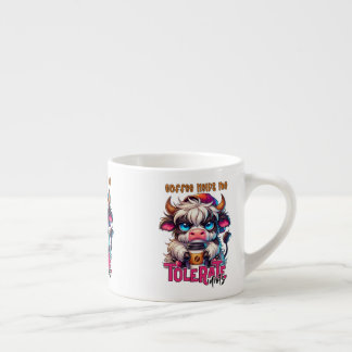 Tasse Expresso Le café m'aide à tolérer les idiots