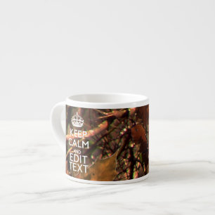 Tasse Expresso Le camouflage profond en bois gardent le calme