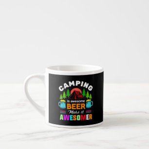 Tasse Expresso Le camping est une bière géniale Makeit Awesomer-6