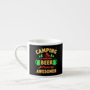 Tasse Expresso Le camping est une bière géniale, rendez-la encore