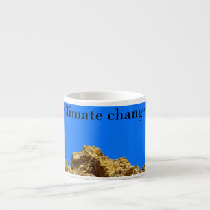 Tasse Expresso Le changement climatique s'occupe de l'environneme