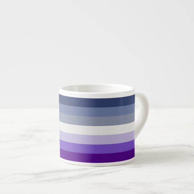 Tasse Expresso Le drapeau de la fierté lesbienne butch de Slipper (Devant droit)