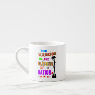 Tasse Expresso Le guerrier est la bénédiction d'une nation