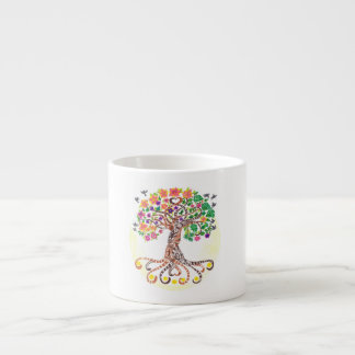 Tasse Expresso le mariage favorise des arbres de mandala de la