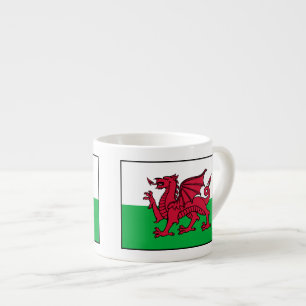 Tasse Expresso Le Pays de Galles - le drapeau de Gallois