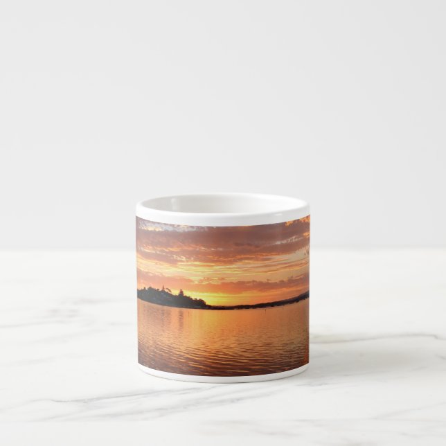Tasse Expresso Le soir se lève au coucher du soleil (Devant)