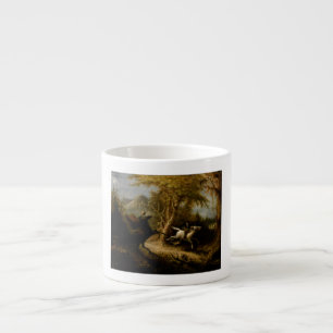Tasse Expresso Légende du cavalier sans tête fantôme d'Halloween
