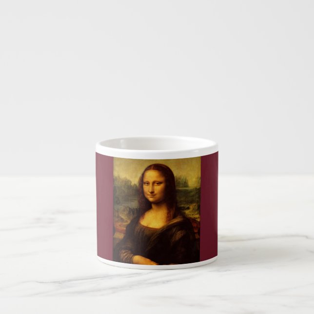 Tasse Expresso Leonardo Da Vinci Mona Lisa Peinture d'Art (Devant)
