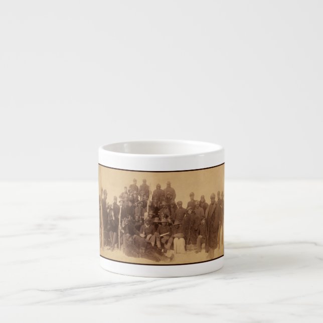 Tasse Expresso Les guerriers du buffle : la cavalerie noire améri (Devant)