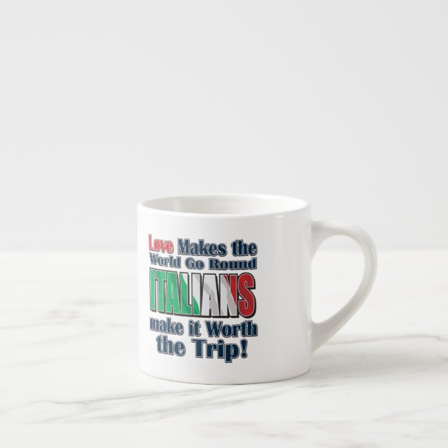 Tasse Expresso Les Ialiens font tourner le monde (Droite)