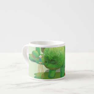 Tasse Expresso Les jardiniers de chats et les animaux verts