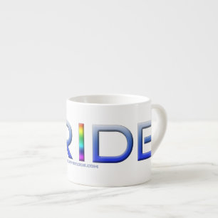 Tasse Expresso Les lettres métalliques du mot de fierté de Slippe