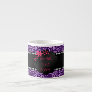 Tasse Expresso Les meilleures fleurs violettes de mères du monde