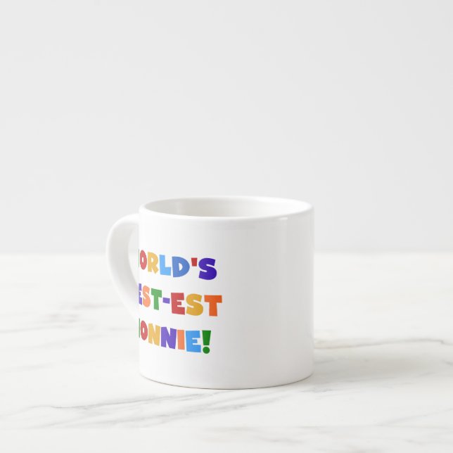 Tasse Expresso Les meilleurs cadeaux de couleur vive Nonnie du mo (Devant gauche)