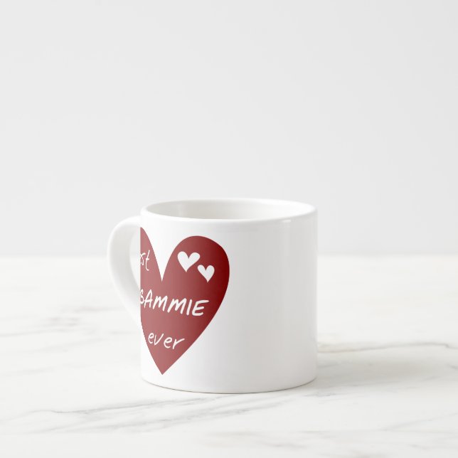Tasse Expresso Les meilleurs cadeaux de Gammie de coeur rouge (Devant gauche)