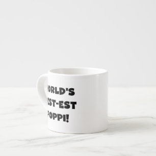 Tasse Expresso Les meilleurs cadeaux Poppi Black Text du monde