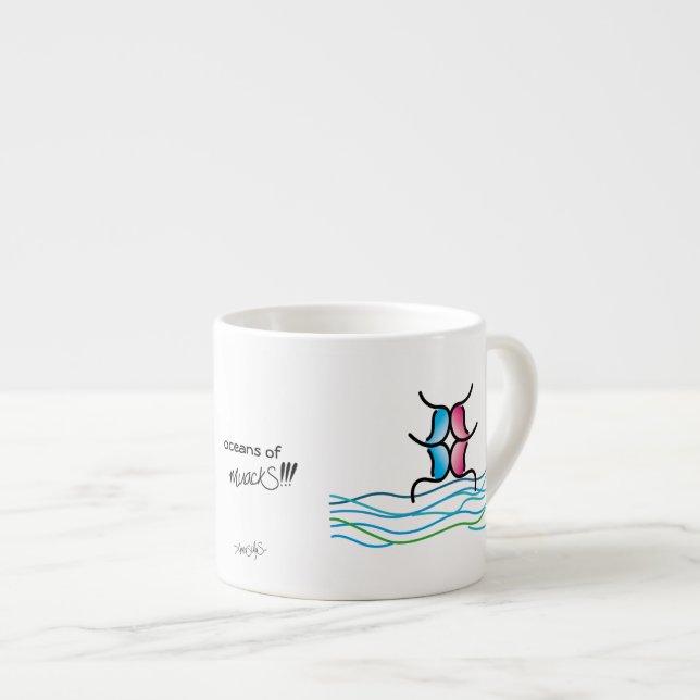 Tasse Expresso les océans de muackS ! ! ! W/M (Devant droit)