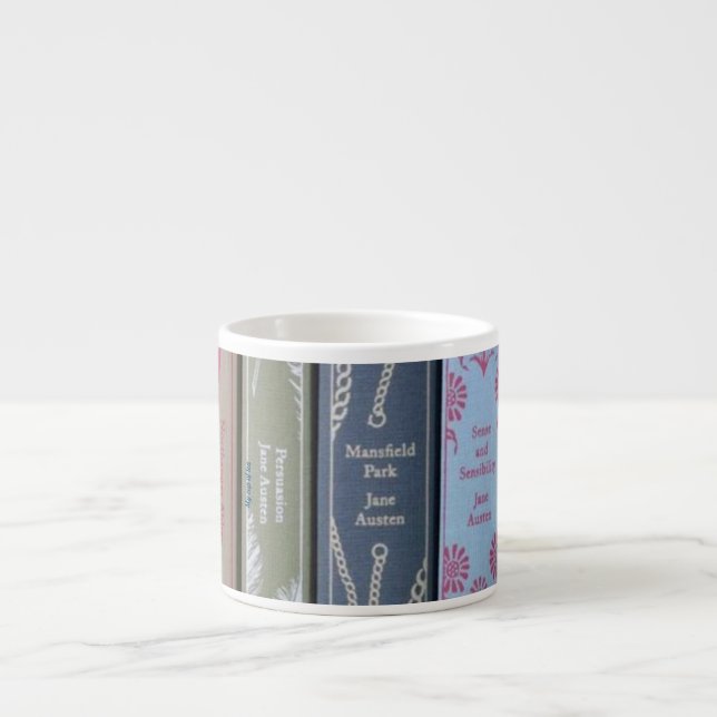 Tasse Expresso Les romans de Jane Austen sont dans mes cordes (Devant)