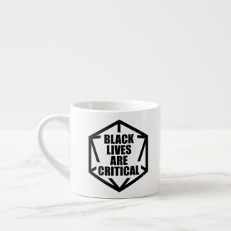 Tasse Expresso Les vies noires de BLM sont critiques [B&W]