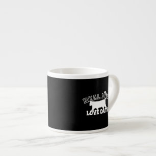 Tasse Expresso Les vrais hommes aiment les chats Silhouette