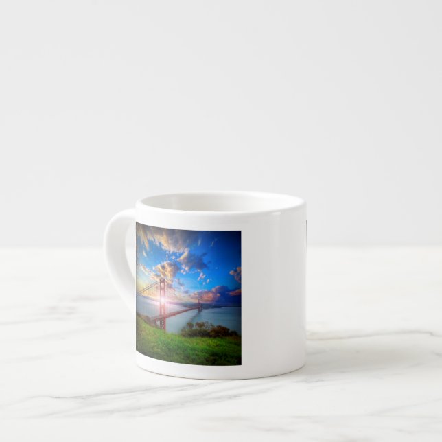 Tasse Expresso Lever de soleil de Golden Gate (Devant gauche)