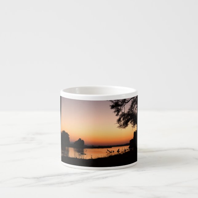 Tasse Expresso Lever de soleil sur le fleuve Zambèze (Devant)