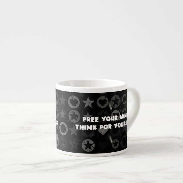Tasse Expresso Libérez votre esprit (Devant droit)