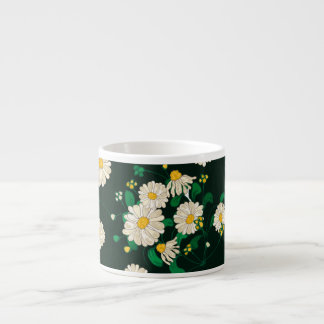 Tasse Expresso L'imitation du dessin d'enfant brodé.