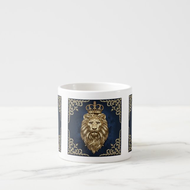 Tasse Expresso Lion majestueux (Devant)