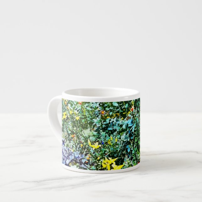 Tasse Expresso Lit de fleur dans le jardin de Monet (Devant gauche)