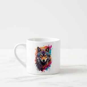 Tasse Expresso Logo animal Wolf Design-87694