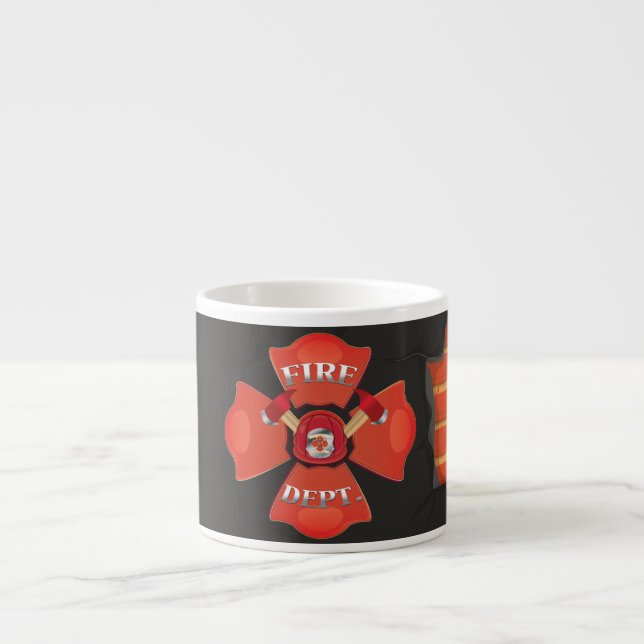 Tasse Expresso Logo du service d'incendie (Devant)