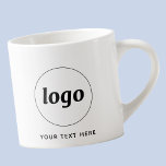 Tasse Expresso Logo simple et commerce de texte<br><div class="desc">Logo simple et texte personnalisé pour votre entreprise. Remplacez le logo et le texte par le vôtre pour customiser. Utilisez-les vous-même, donnez-les à vos employés et collègues, vendez-les à vos clients et clients ou donnez-les comme matériel promotionnel pour inspirer la fidélité de vos clients. Parfait pour une fête d'entreprise, un...</div>
