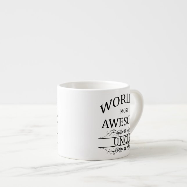 Tasse Expresso L'oncle le plus impressionnant du monde (Devant droit)