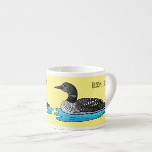 Tasse Expresso Loon bird cartoon illustration