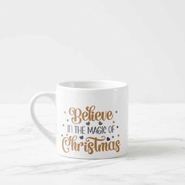 Tasse Expresso L'Or Croit En La Magie De Noël (Gauche)