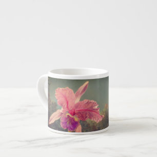 Tasse Expresso L'orchidée de Cattleya et trois colibris Heade