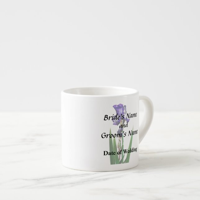 Tasse Expresso Lovely Purple Iris (Devant droit)