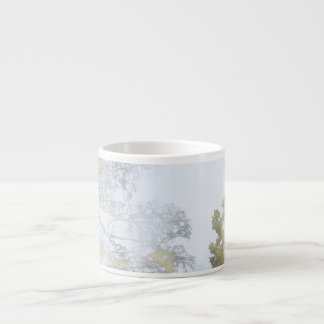 Tasse Expresso Lueur dorée à larges feuilles